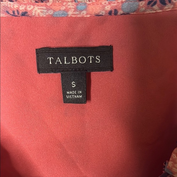 Talbots Pink and Purple Floral Blouse - Picture 2 of 14